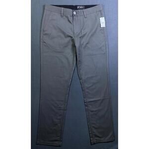 New NWT RVCA Men's Stretch Pant Smith Chino Smoke Size 34 34x32 23A1102400 NWT